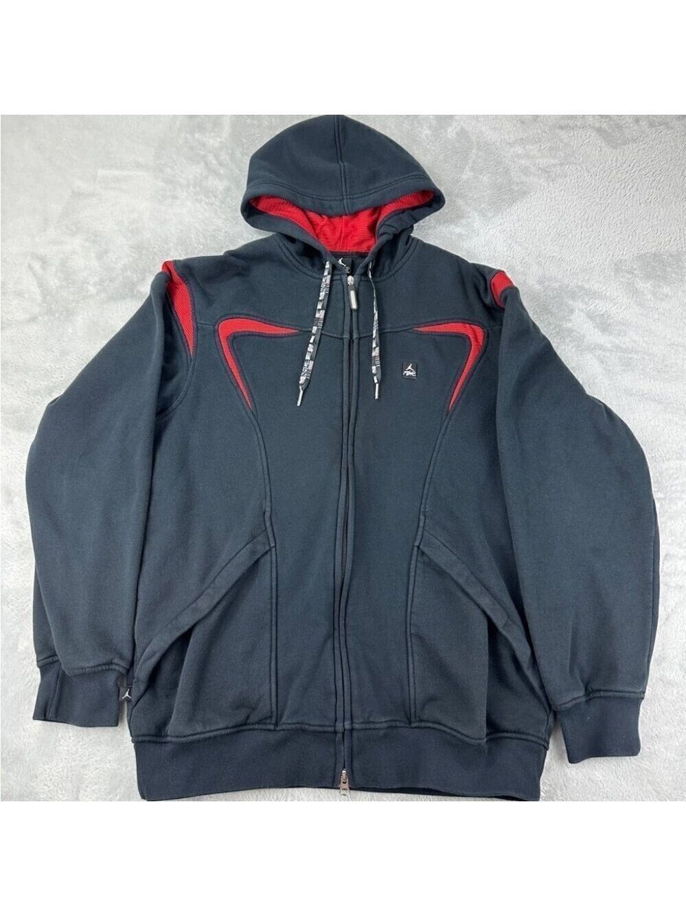 Jordan Air Full Zip Black Hoodie Men’s Size L